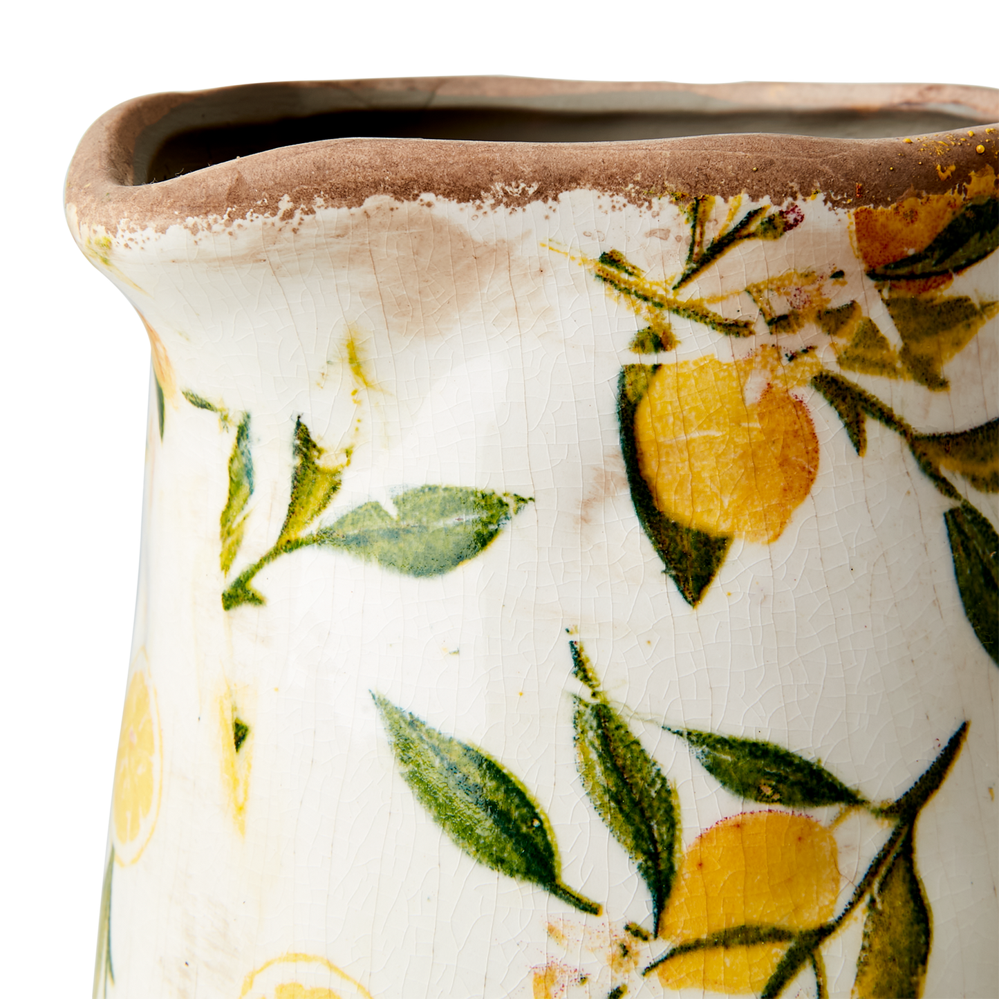 Stoneware carafe - Lemon pattern - LEMONA