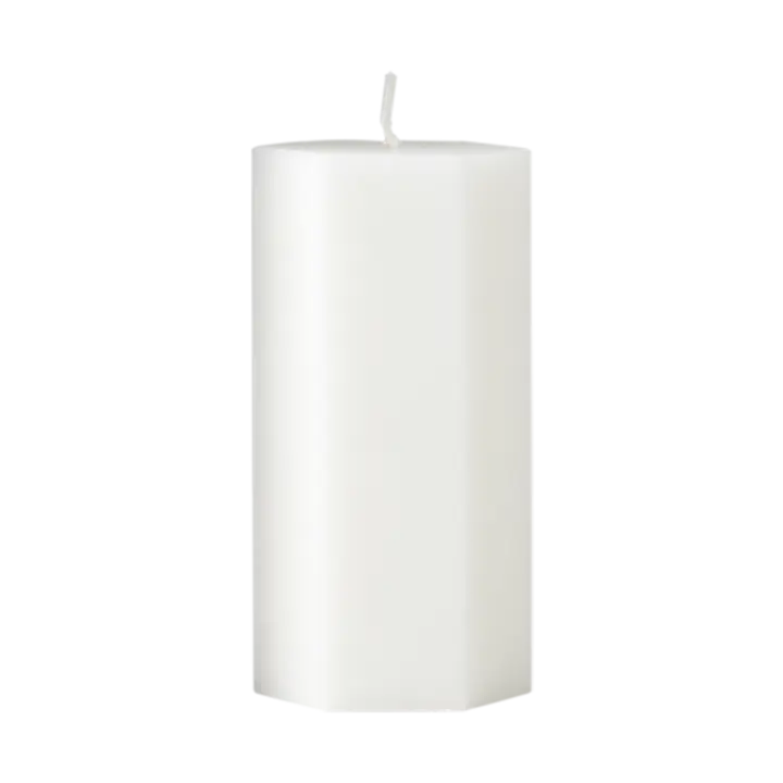 Bougie blanche dentelle - Effet toile d'araignée