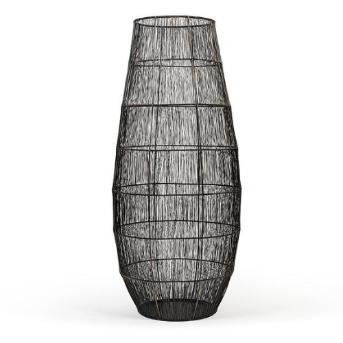 Lanterne moderne en fil de métal, couleur bronze