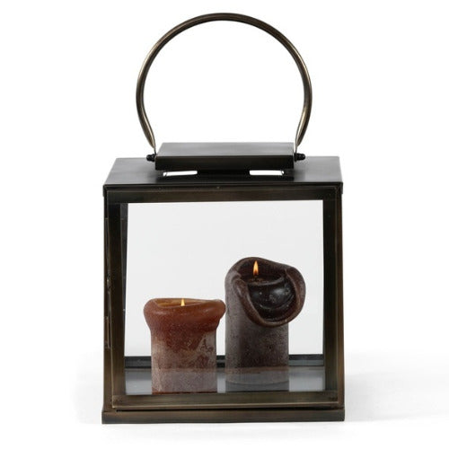 Lanterne en acier inox bronze – Ø30 cm