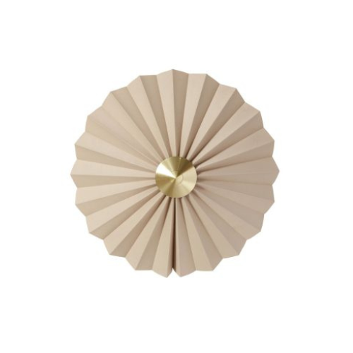 Pliss – Applique murale textile & laiton