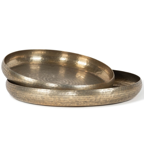 Set de coupes texturées – Finition or antique