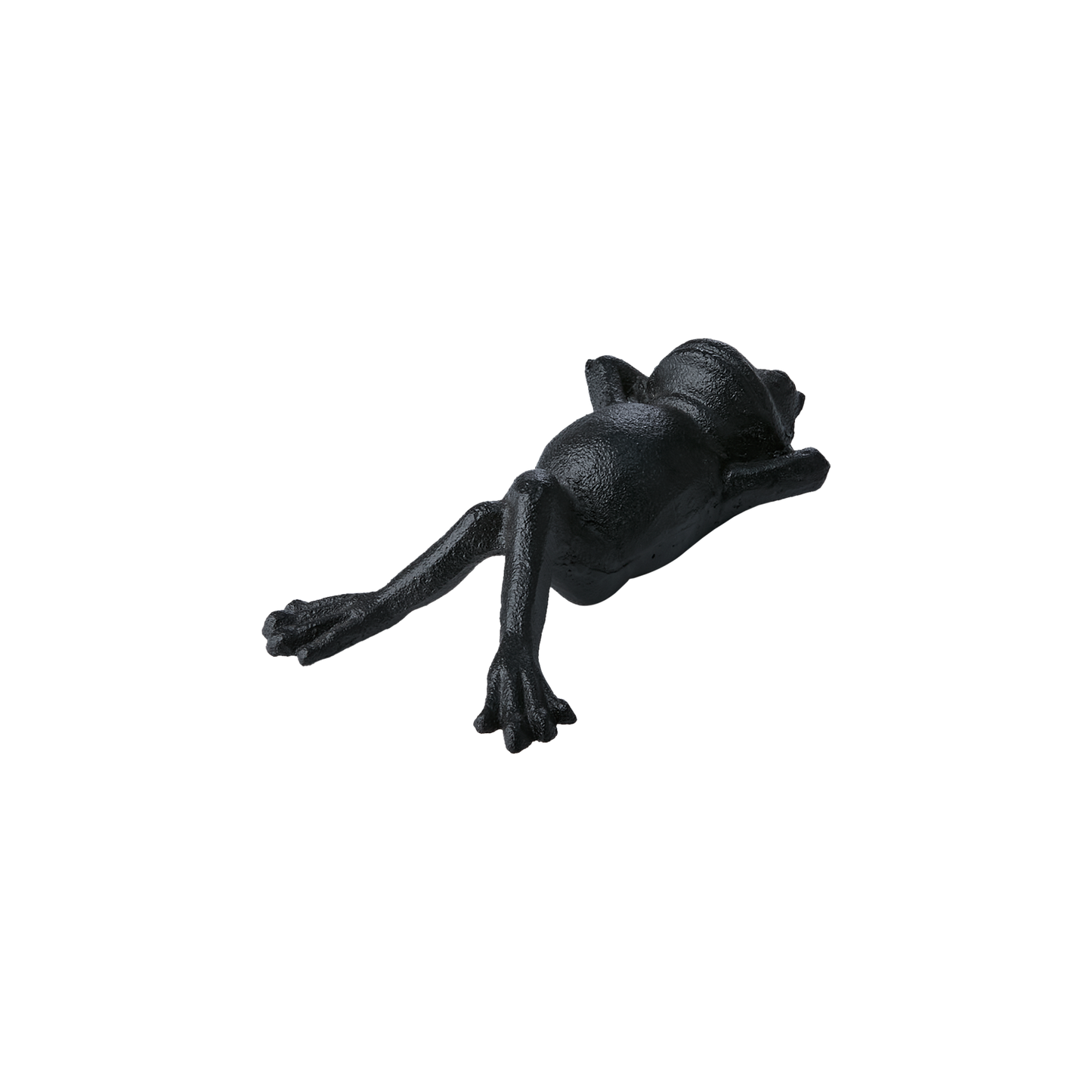 Decorative black cast iron frog - Rana