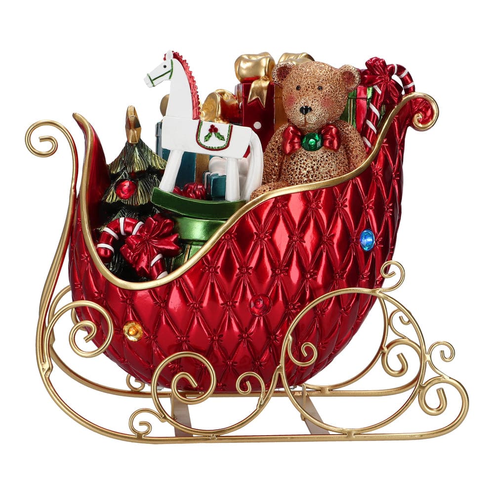 Traîneau rouge du père noel - Décoration de vitrine