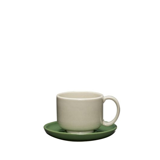 Amare - Tasse & soucoupe · Sable & vert