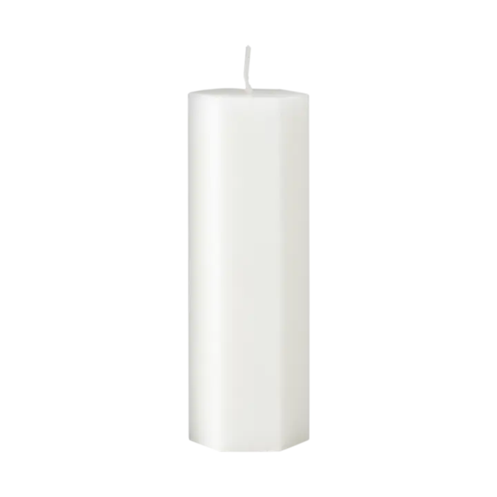Bougie blanche dentelle - Effet toile d'araignée