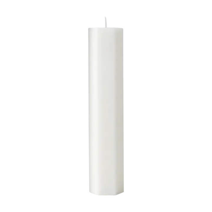 Bougie blanche dentelle - Effet toile d'araignée