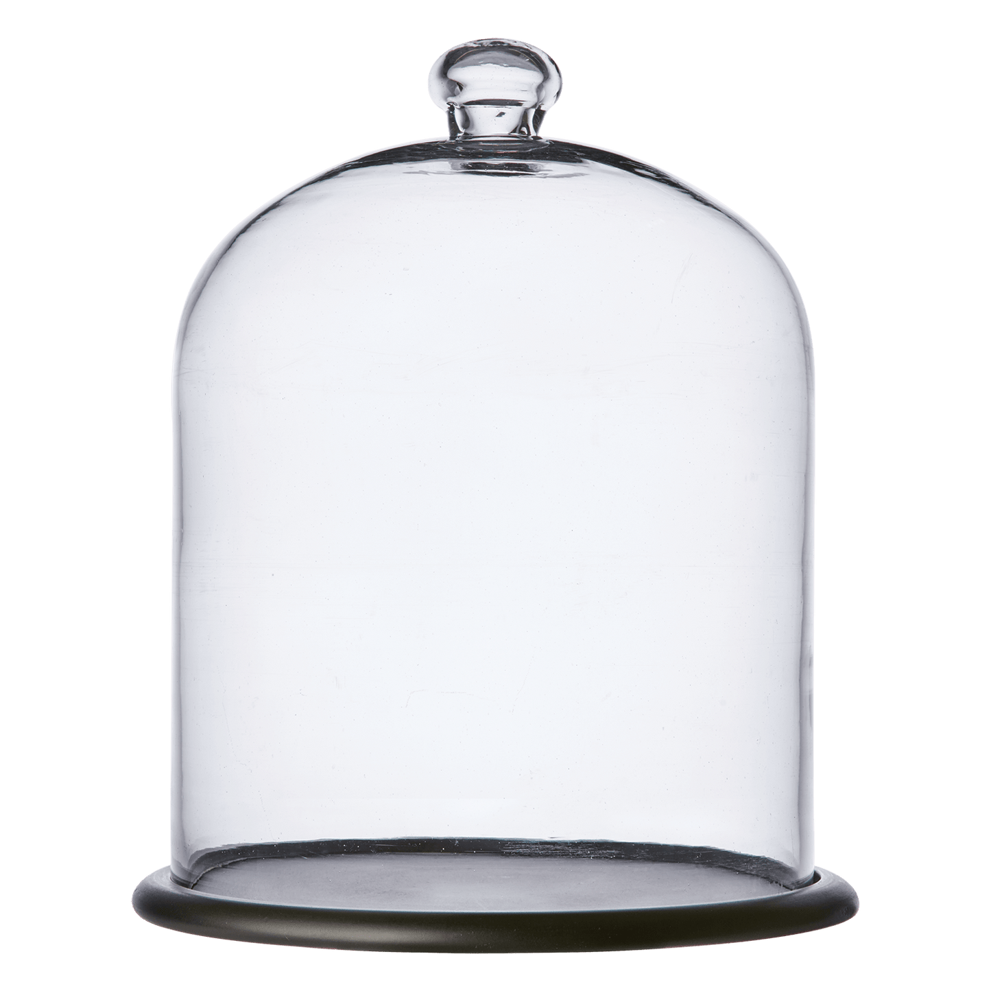 Cloche en verre avec support en bois ARLO - 34 cm - Koddel.com