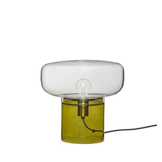 Lampe de table Crave – Verre teinté vert foncé