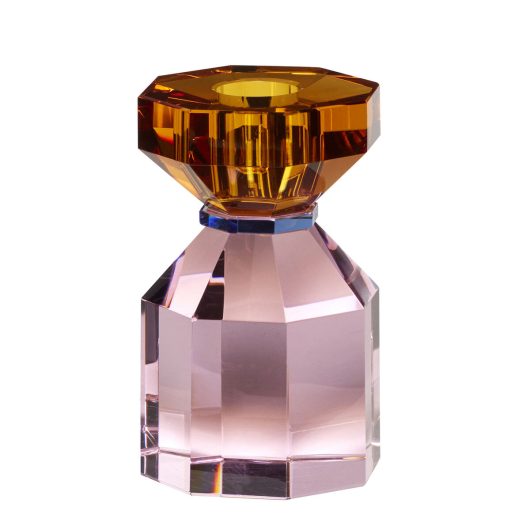 Bougeoir en cristal tricolore - Gem