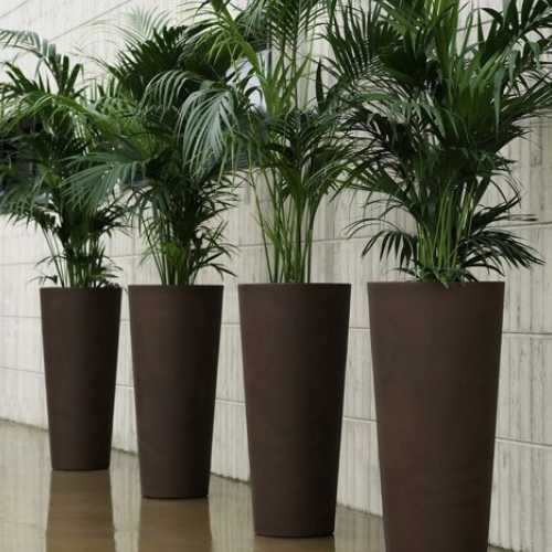 Large, elongated white pot - Indoor / Outdoor ELLA