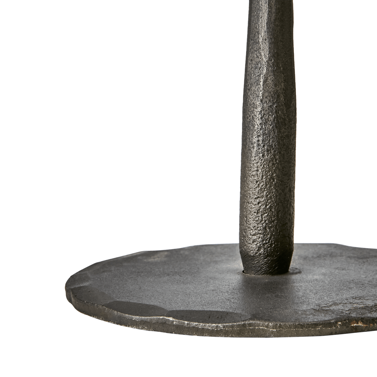 Grand bougeoir artisanal en métal noir H85 cm - Kheos - Koddel.com