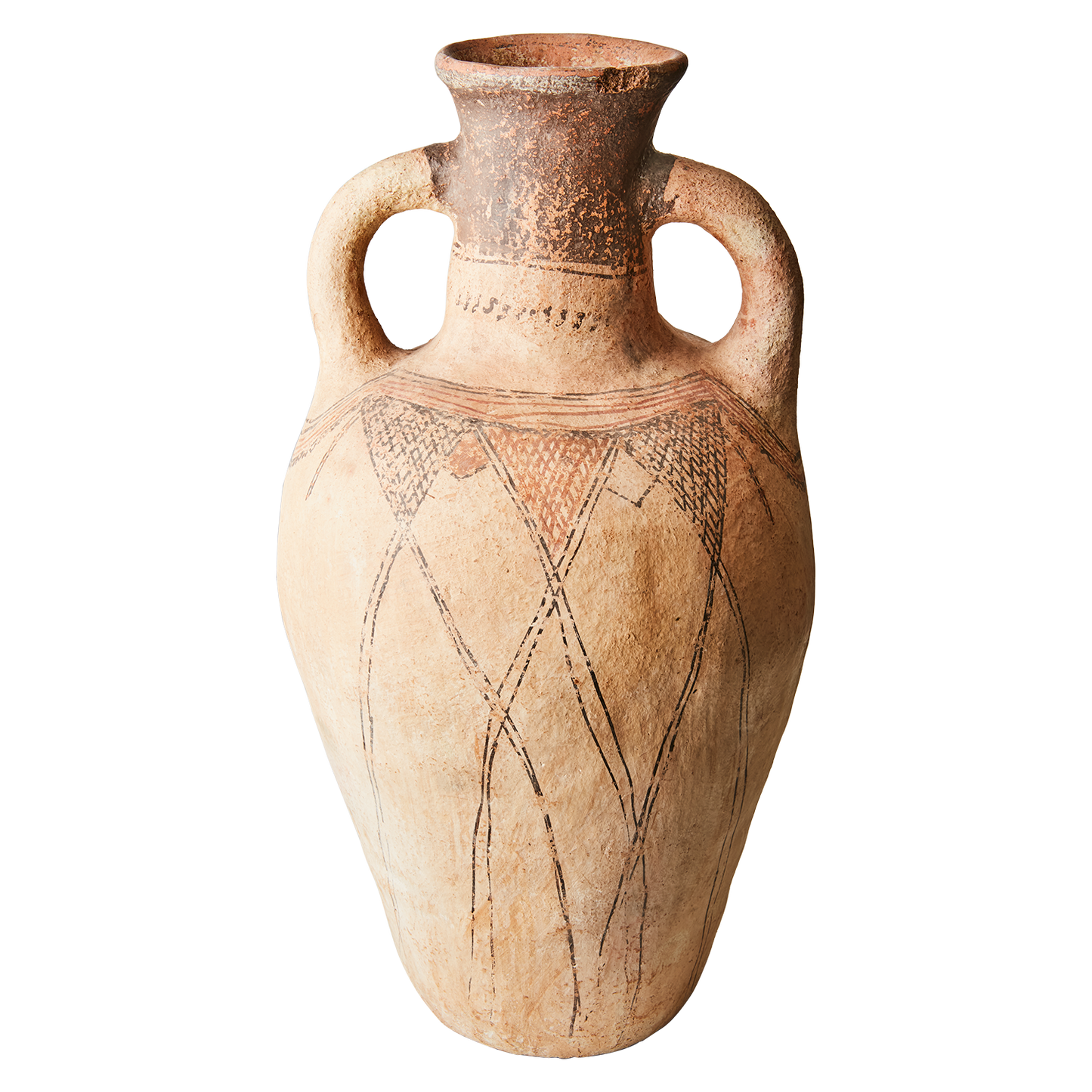 Terracotta urn with oriental motifs
