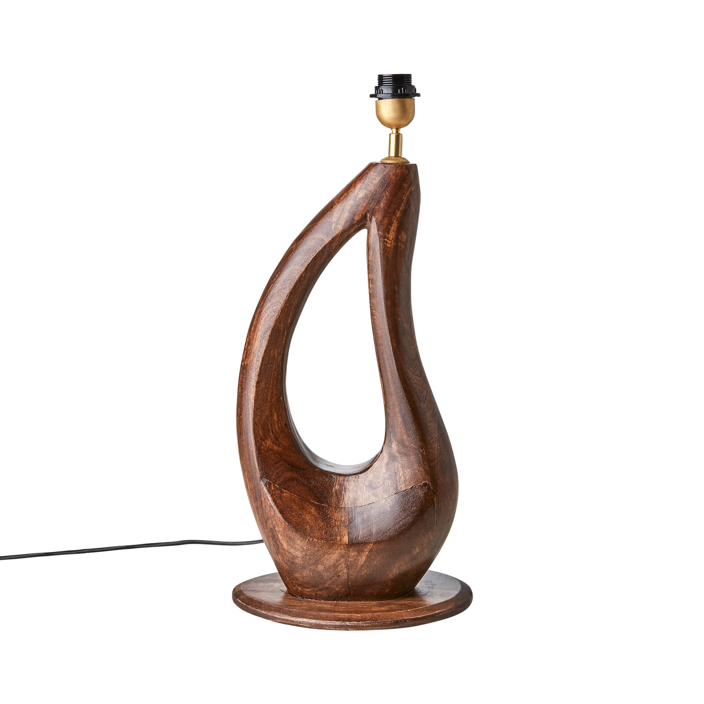 Grand pied de lampe moderne en bois - PANAMA