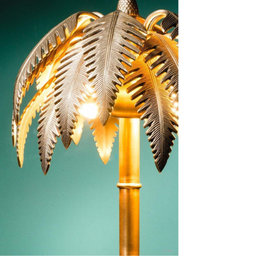 Lampe palmier en laiton – L’élégance végétale revisitée