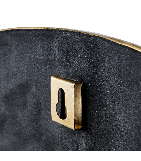 Miroir rond en laiton 60 cm - Koddel.com