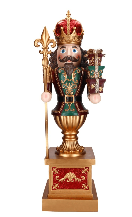 Grand Casse - Noisette sur socle – Polyrésine – H124 cm – Rouge Bourgogne - Koddel.com