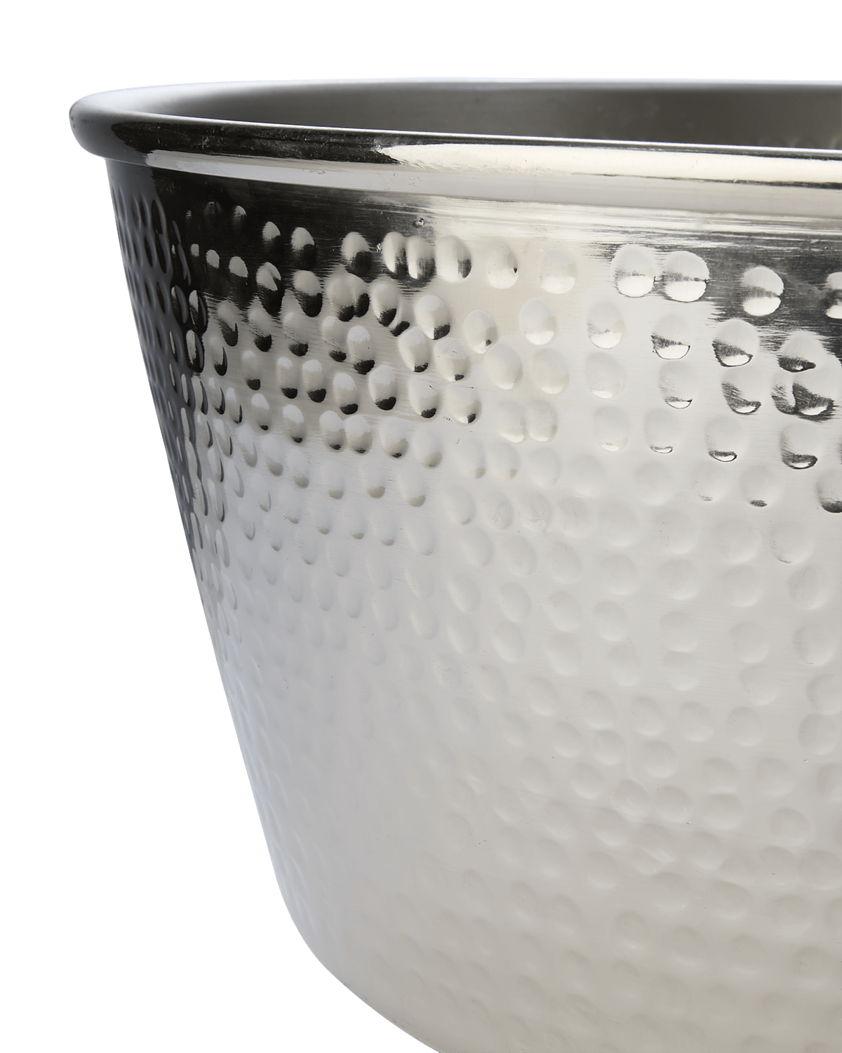 Seau à champagne en aluminium martelé – Finition argentée - Koddel.com