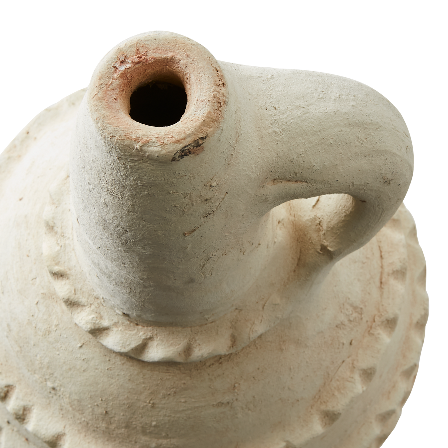 Natural colored ceramic urn.