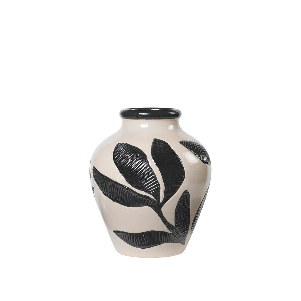 Grand vase en céramique peint à la main