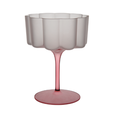 Set of 2 ALMA glass cocktail glasses