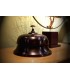 Sonnette cloche d'hôtel XL patine brun noir - Luxe