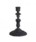 Europe black metal candle holder - Height 19.5 cm