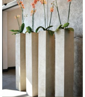 Tall Cubic Clay Pots