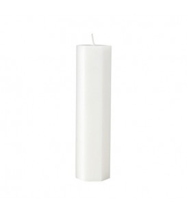 White lace candle - Spider web effect