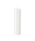 White lace candle - Spider web effect