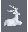 Cerf blanc couché ALPINE