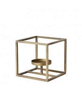 Modern gold metal candle holder LUXEMBOURG