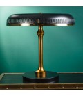 Lampe de bureau plateau noir 51cm - Année 60