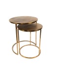 BELLO brass nesting coffee table