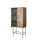 METAL AND WOOD CABINET