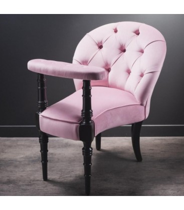 Fauteuil casino en velours