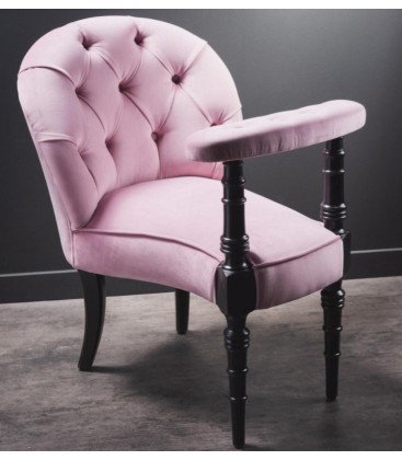 Fauteuil casino en velours