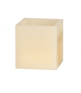 Hollow square wax candle - Geometric elegance and soothing light