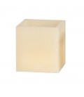 Hollow square wax candle - Geometric elegance and soothing light