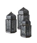 Set of 3 ALADIN metal lanterns