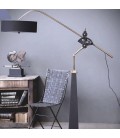 PATINATED WOODEN FLOOR LAMP