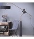 PATINATED WOODEN FLOOR LAMP