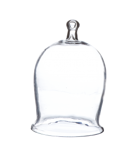 Glass bell with handle sold in packs of 4 pieces Taille-M