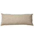 Housse de coussin long beige 110 cm