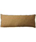 Housse de coussin long moutarde 110 cm