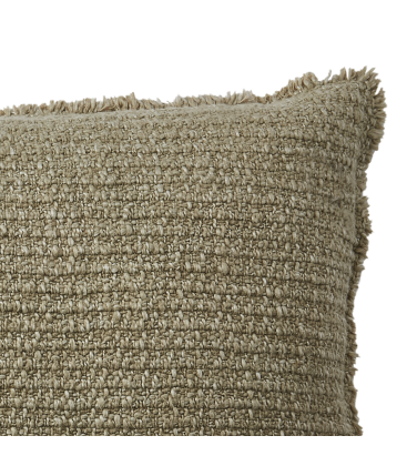 Housse de coussin beige 110 cm