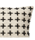 Housse de coussin noir et blanc