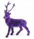 Grand cerfs en mousse debout 80 cm - Ornement