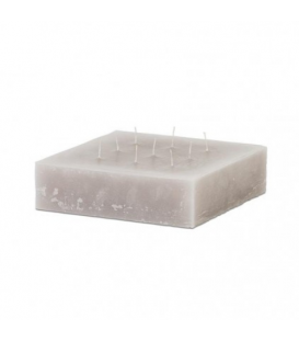 Large Square Candle with 9 Wicks