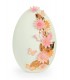 White egg with flower detail - Easter decoration